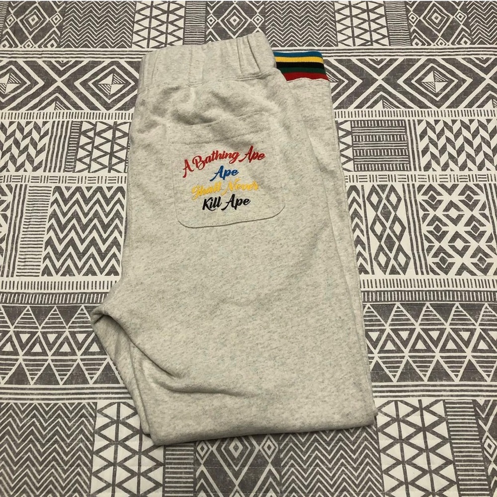 A Bathing Ape Bape ASNKA Shark Sweatpants Size Large
